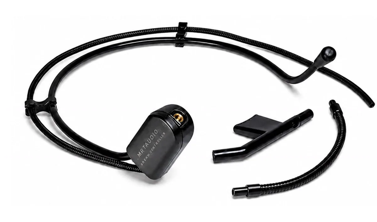 MRTAUDIO breath headset with removable pipe and mouthpieces